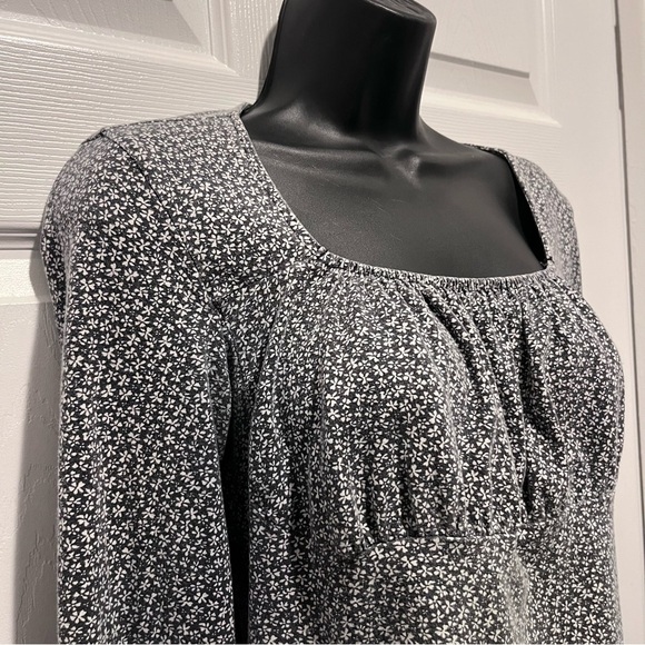 3/25$💥 Cuidado Con El Perro top floral blouse Women Medium long sleeve blue - Picture 2 of 4